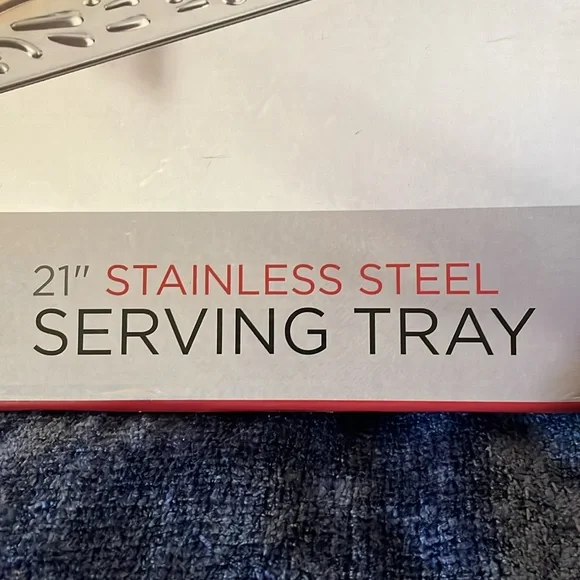 NIB PARINI Stainless Steel Serving Tray - Picture 3 of 4